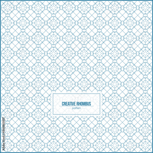 colorful and creative rhombus pattern with dominant light blue color