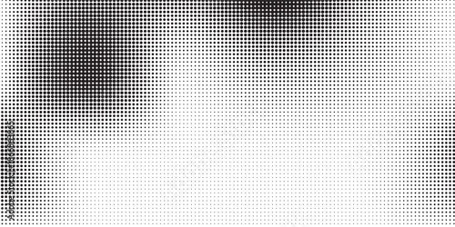 Dotted halftone gradient texture. Vanishing polka dot background. Repeating dots gradation pattern background. Black fading comic pop art overlay backdrop.