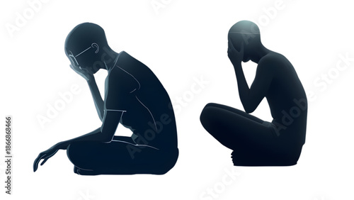 silhouette people vector