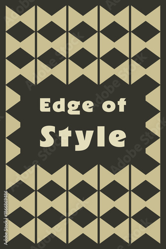 Edge of style diamond border plaque