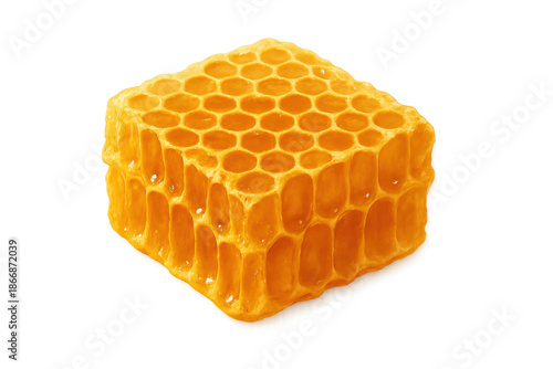 Golden honeycomb full of sweet sticky honey