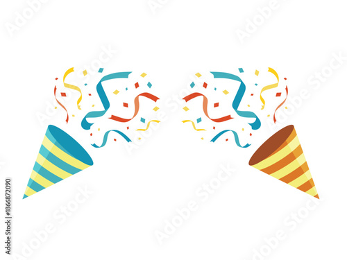 パーティークラッカーイラスト