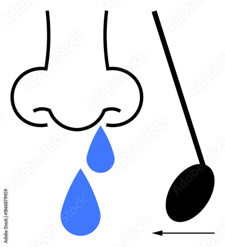 Nasal swab concept. Nasal swabs collect mucus samples for diagnosing infections, allergies, and viral diseases. Nasal swabs aid medical testing and health monitoring. For healthcare, diagnostics