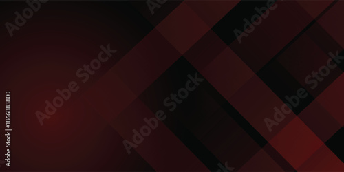 Abstract red and black design background with stroke and shadow effect. Red gradient wallpaper with minimal geometric. Modern and cool background.