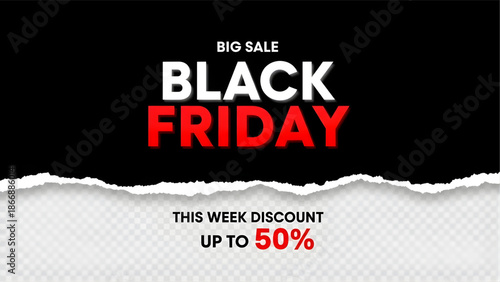 Black friday sale discount banner