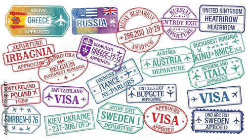 Passport stamp collection