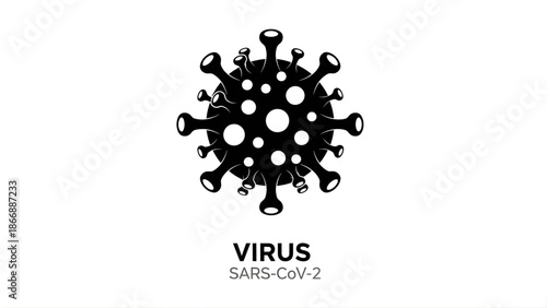 Virus icon for sars-cov-2