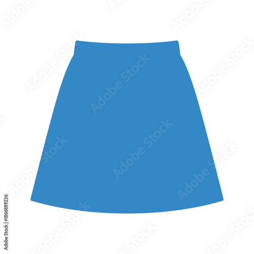 Blue a-line skirt Vector