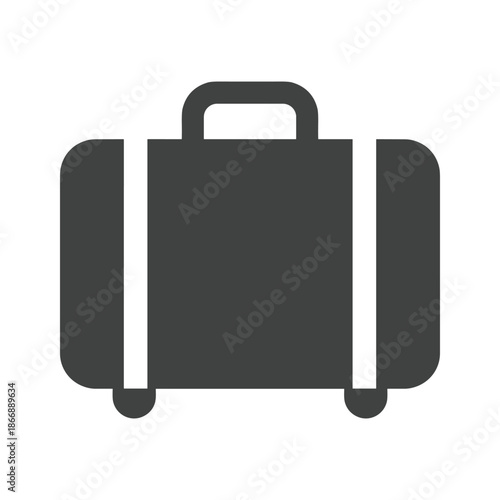 Travel suitcase ready for journey Vector