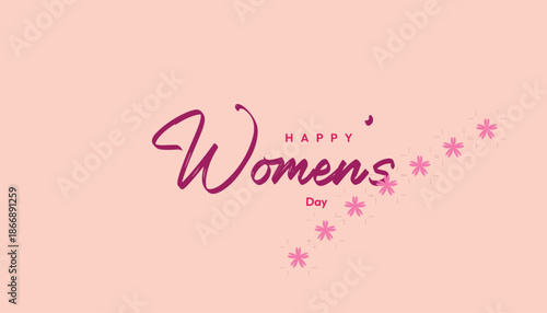 International Women’s Day illustration with confident woman and inspirational message