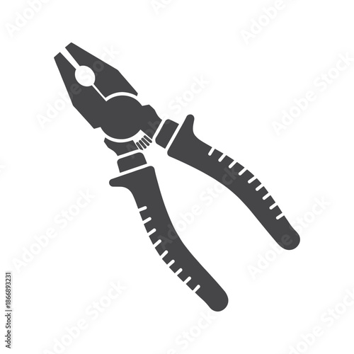 Gray pliers tool Vector