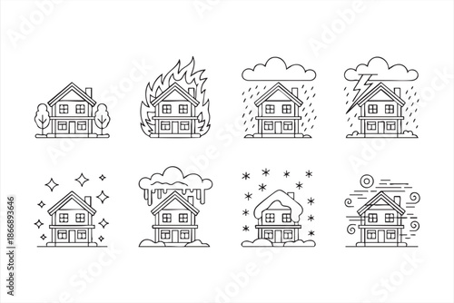 Property Weather Alert Icons for Real Estate Dashboards