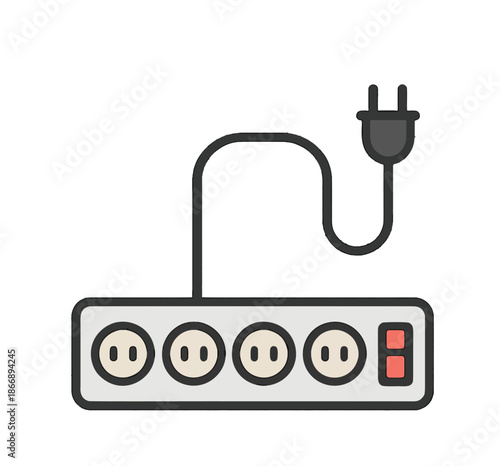 Power Strip with Plug.