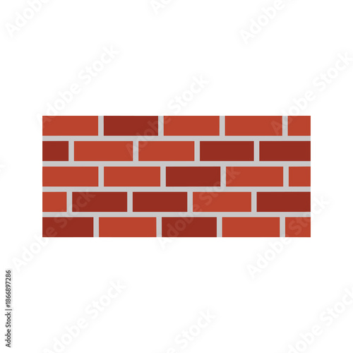 Red brick wall Vector