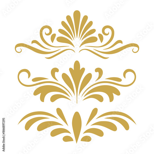 Decorative elements vector, ai generated	