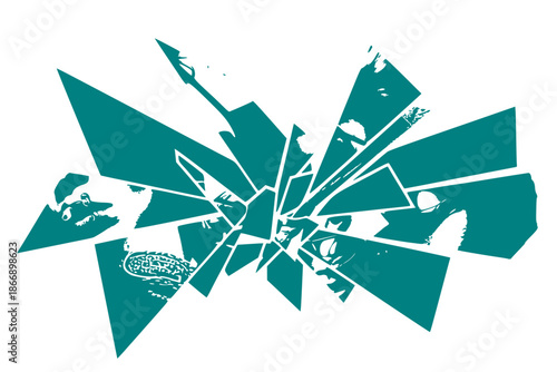 Distorted Cut Collage Fragmented Photography Angular Clashing Shapes Raw Juxtaposition Edgy Bold Energy Anti Design Maximalist Chaos Black White Vector