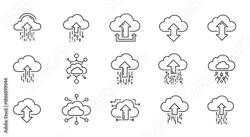 Weather symbols representing various conditions