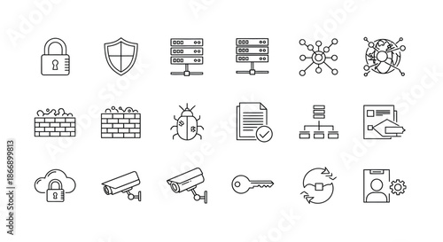 Illustrations of various cybersecurity concepts and tools