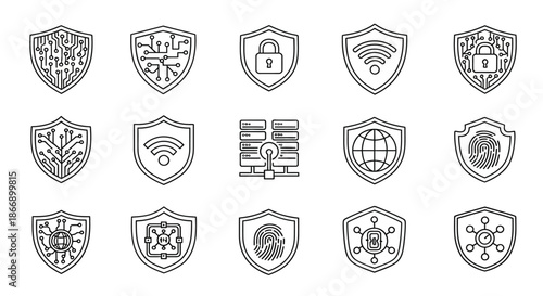 Collection of cybersecurity shields