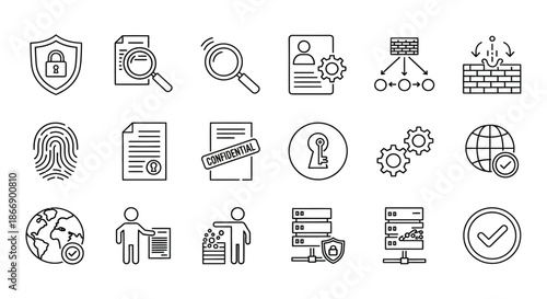 Illustrations of various cybersecurity concepts