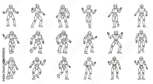 Robot performing various actions