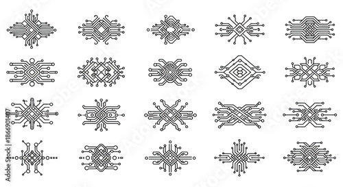 Collection of geometric patterns