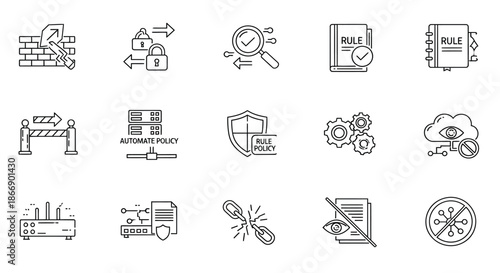 Illustrations of security and automation concepts
