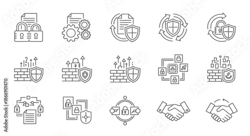 Illustrations of security and collaboration