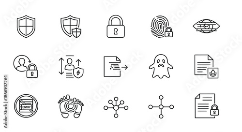 Illustrations of various security concepts