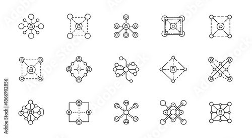 Collection of geometric shapes and patterns