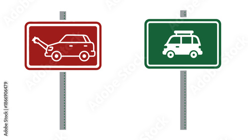 Roadside Assistance and Adventure Signs