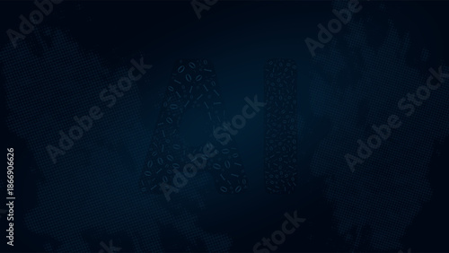 Dark, moody blue textured background abstract digital art creating a dramatic cinematic feeling.