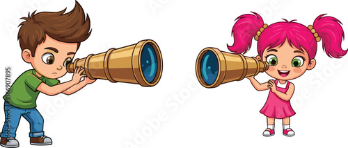 A little girl with headphones sits near isolated white metal equipment and a steel cable plug connected to an old engine tool