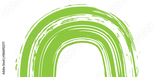 Red brush stroke isolated on white background. Trendy brush stroke for red ink paint, grunge backdrop, dirt banner, watercolor design and dirty texture. Brush stroke vector illustration