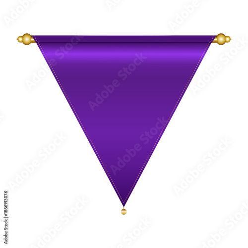 Royal Purple Pennant Flag