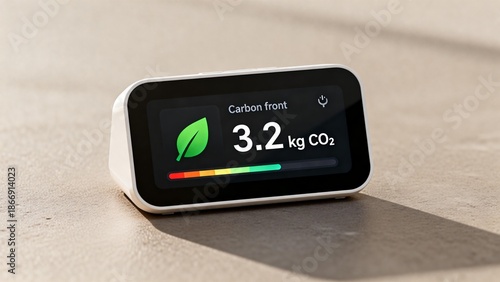 Carbon emission monitor on surface