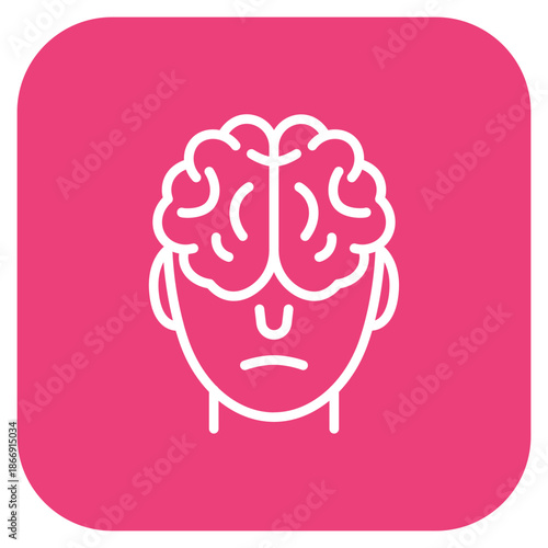 Dementia icon vector image. Can be used for Psychology.