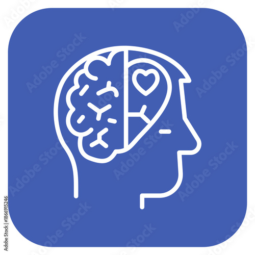 Mental Health icon vector image. Can be used for Psychology.