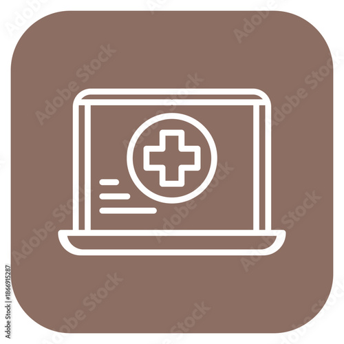 Online Counselling icon vector image. Can be used for Psychology.