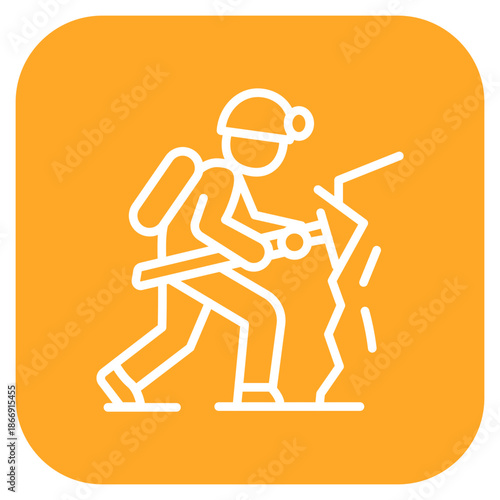 Caving icon vector image. Can be used for Adventure.