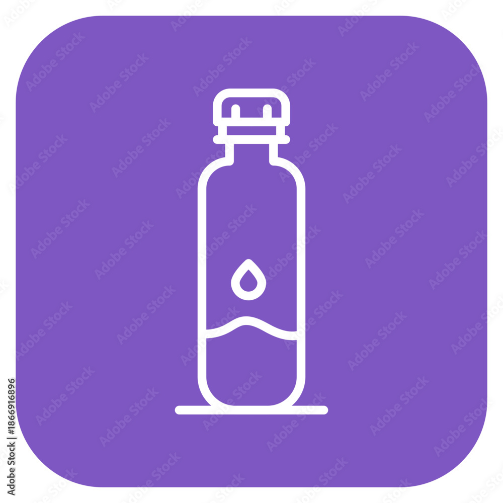 Fototapeta premium Water Bottle icon vector image. Can be used for Trekking.