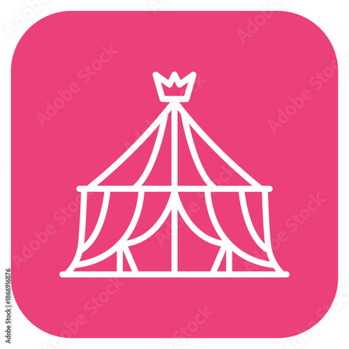 Royal Tent icon vector image. Can be used for Trekking.