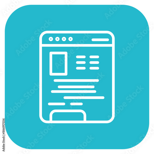 Page Setup icon vector image. Can be used for Printing.