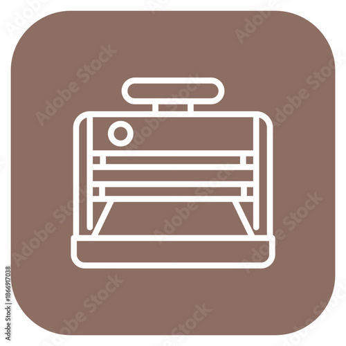 Paper Cutter icon vector image. Can be used for Printing.
