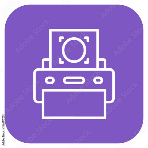 Printed Ocr icon vector image. Can be used for Printing.