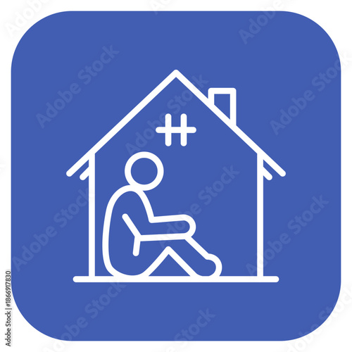 Homeless icon vector image. Can be used for Homeless.