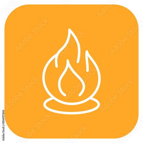 Fire icon vector image. Can be used for Homeless.