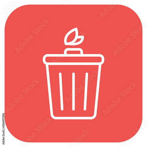 Trash icon vector image. Can be used for Homeless.