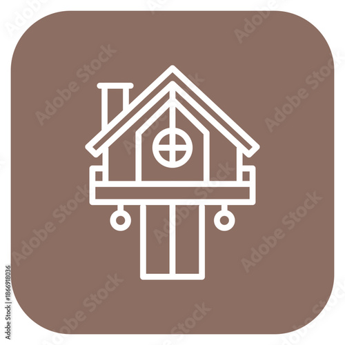 Clubhouse icon vector image. Can be used for Golf.