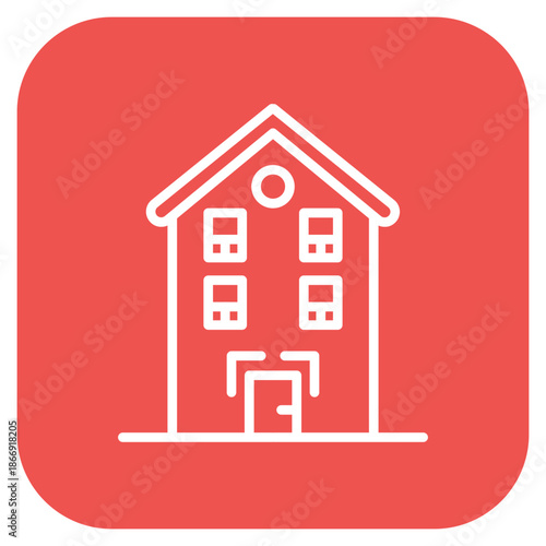 Local Accommodation icon vector image. Can be used for Golf.